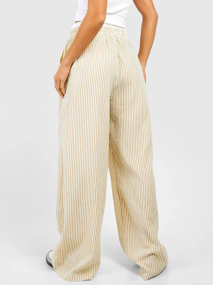 Striped Wide Leg Lounge Pants