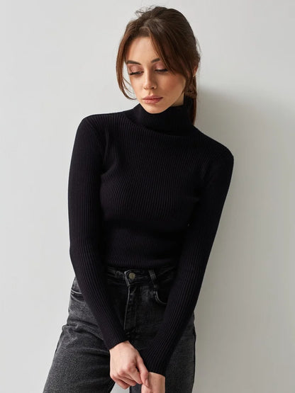 Essential Turtleneck Knit Sweater