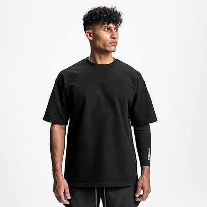 Summer Men's Fitness Cotton T-shirt: Comfort & Style