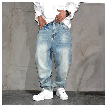 Vintage Light Blue Baggy Jeans - Streetwear Skateboard