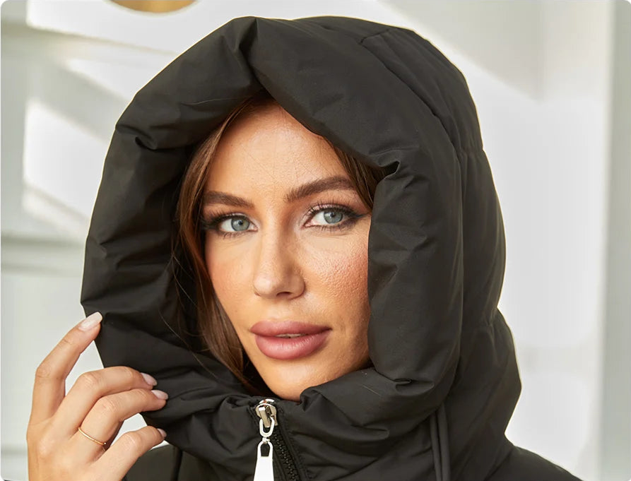 Fashion Hooded Parkas Plus Size