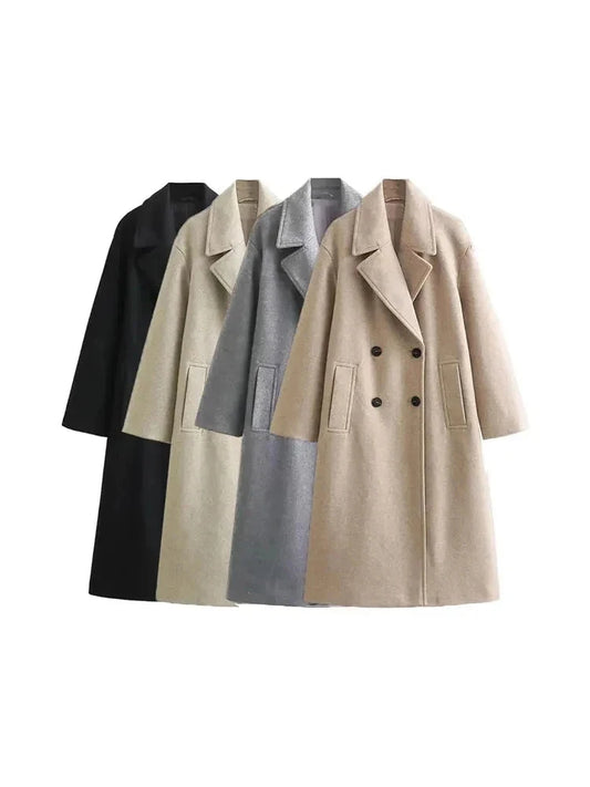 Women's Oversized Woolen Coat