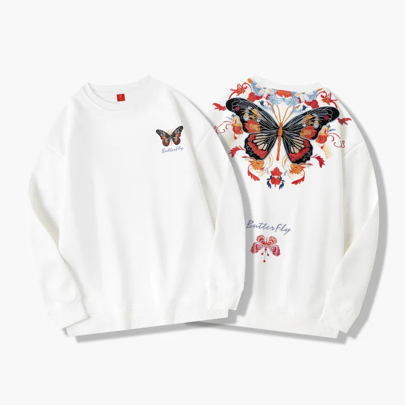 Butterfly Embroidery pullover