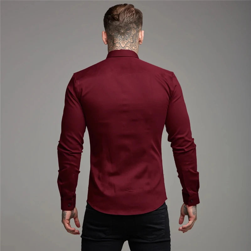 Fashion Long Sleeve Shirt Mens