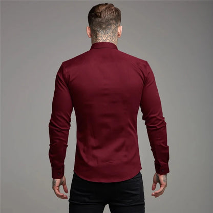 Fashion Long Sleeve Shirt Mens