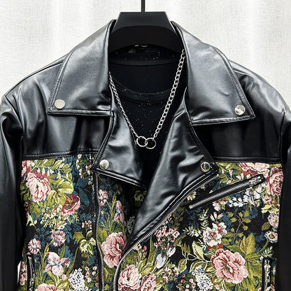 Leather Flowers jacket.