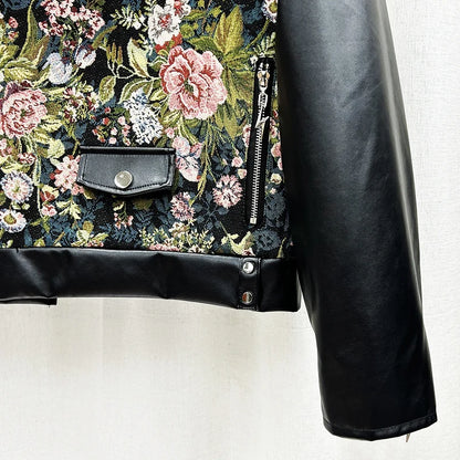 Leather Flowers jacket.