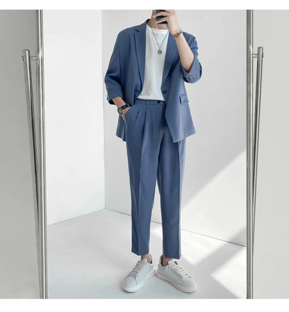 Summer 2-piece Set - Blazers + Pants