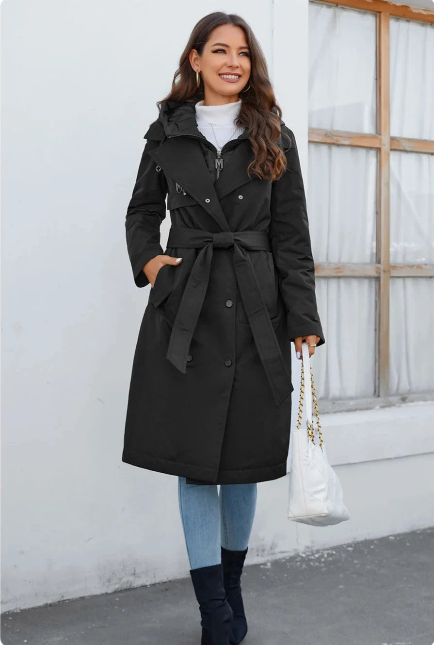 Elegant Long Women's Down Parka