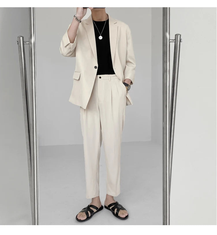 Summer 2-piece Set - Blazers + Pants