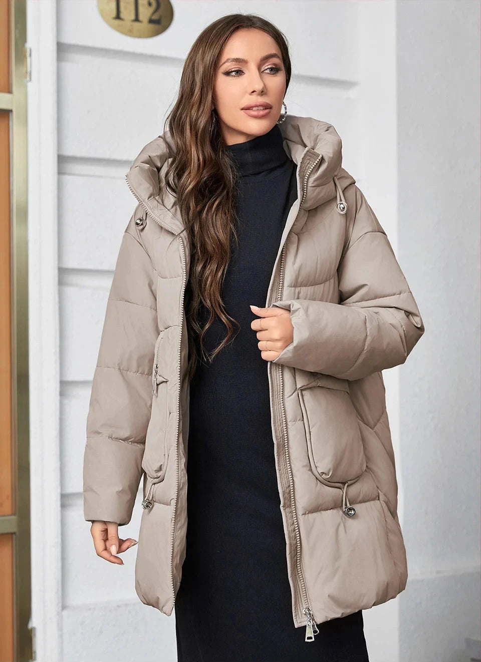 Fashion Hooded Parkas Plus Size