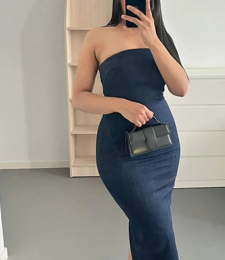 Elegant Denim Dress