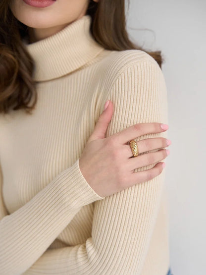 Essential Turtleneck Knit Sweater