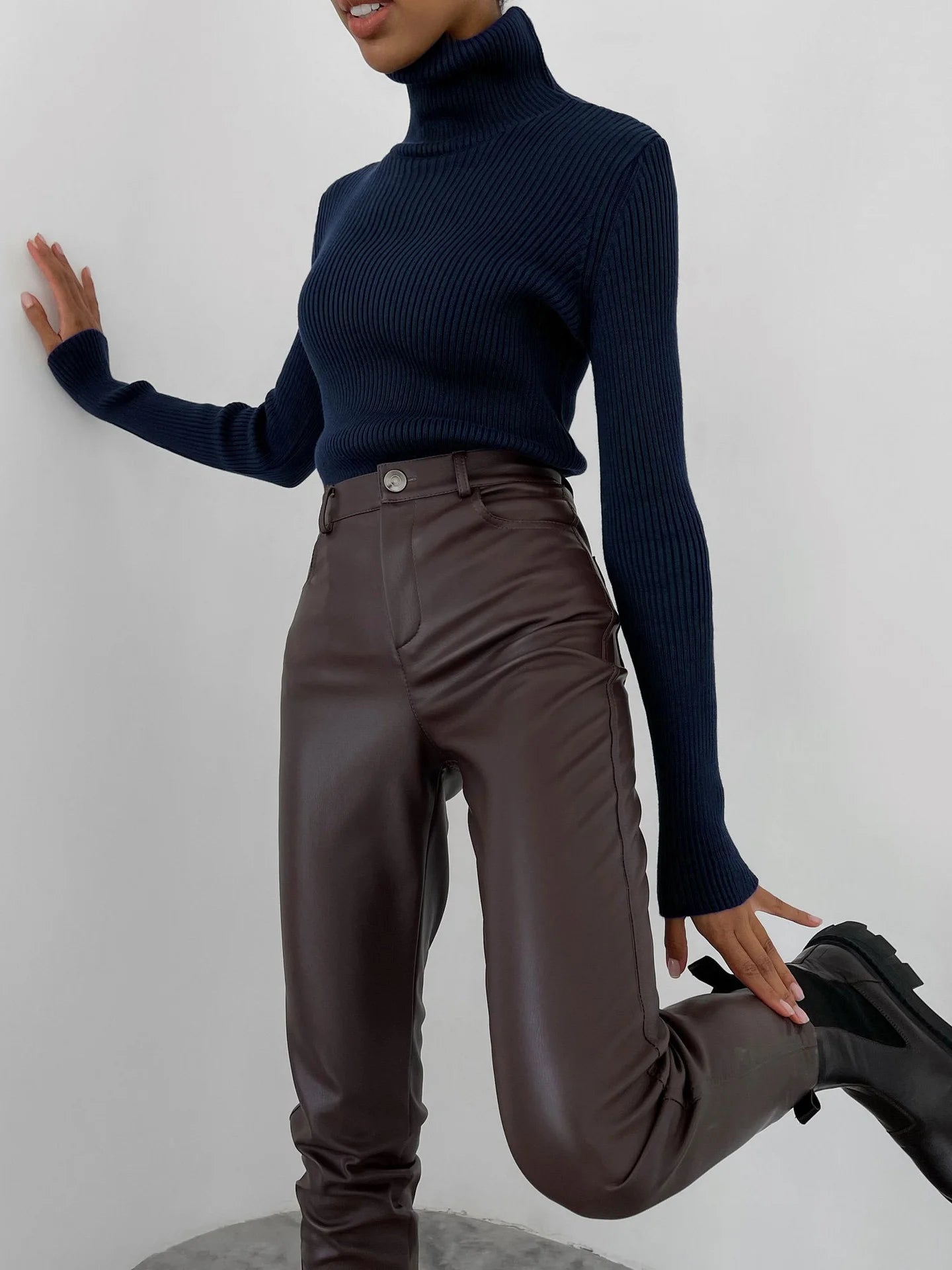 Essential Turtleneck Knit Sweater