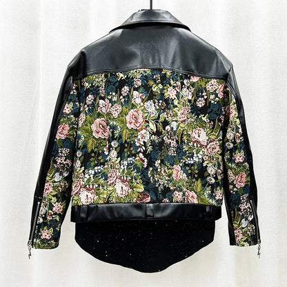 Leather Flowers jacket.