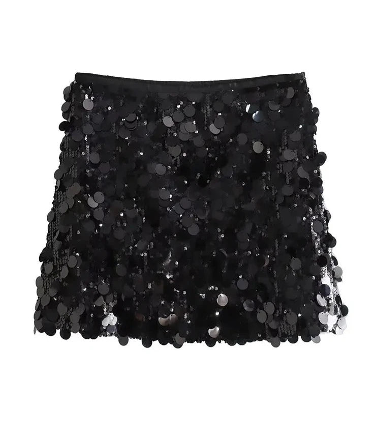 Sequin Mini Skirt