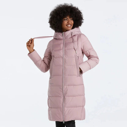 Elegant Hooded Winter Long Jacket for Women