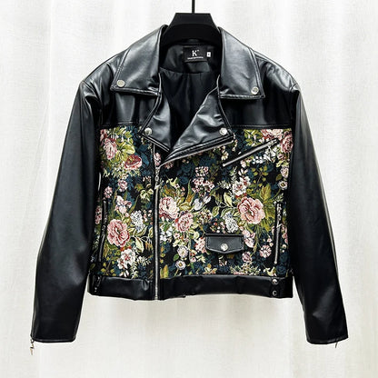 Leather Flowers jacket.