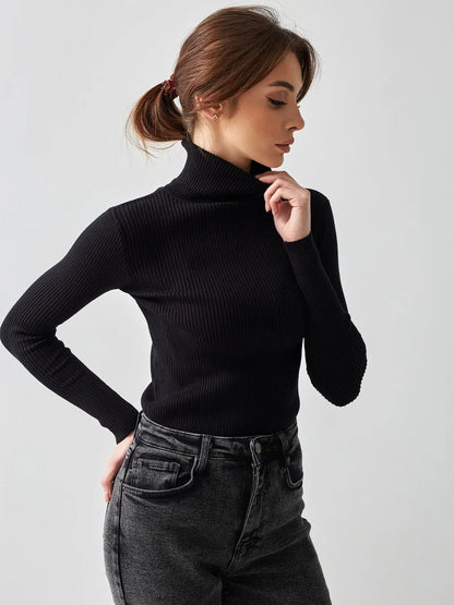 Essential Turtleneck Knit Sweater