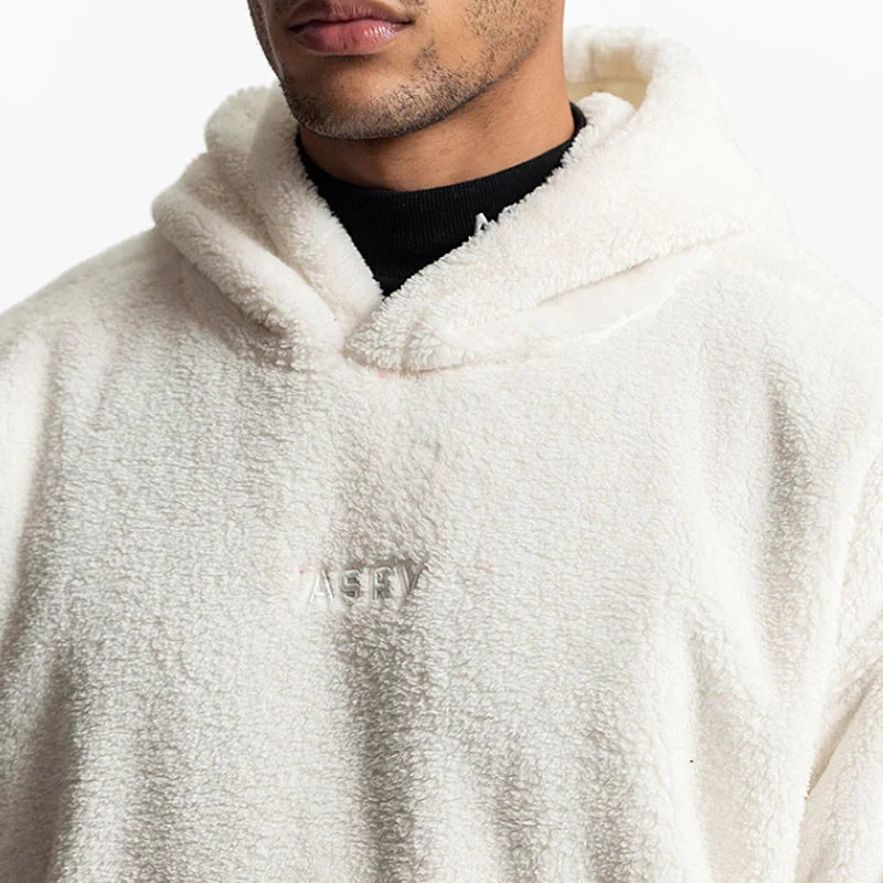 Men's Warm Wool Hooded Sweatshirt