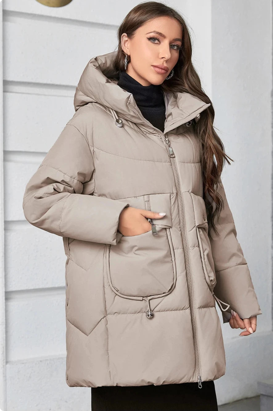 Fashion Hooded Parkas Plus Size