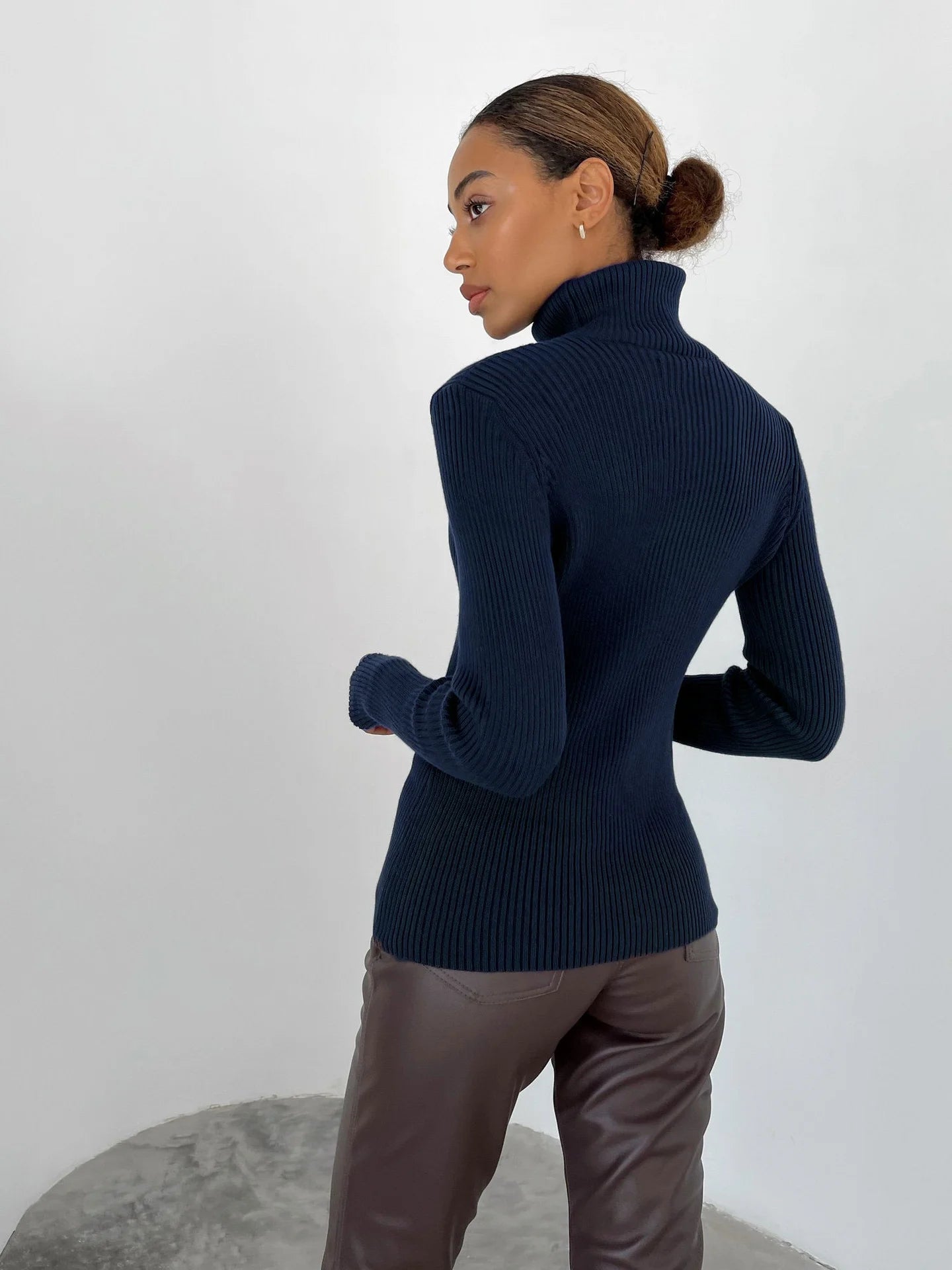 Essential Turtleneck Knit Sweater