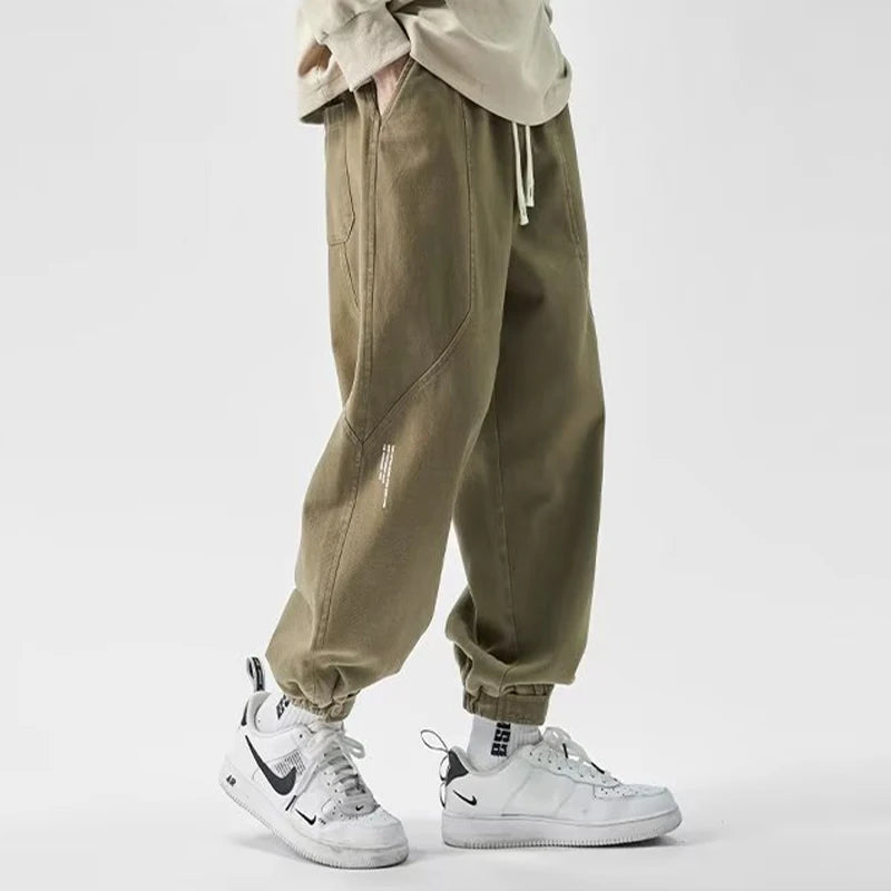 Oversize Korean Khaki Cargo Pants - Streetwear Hip Hop 4XL