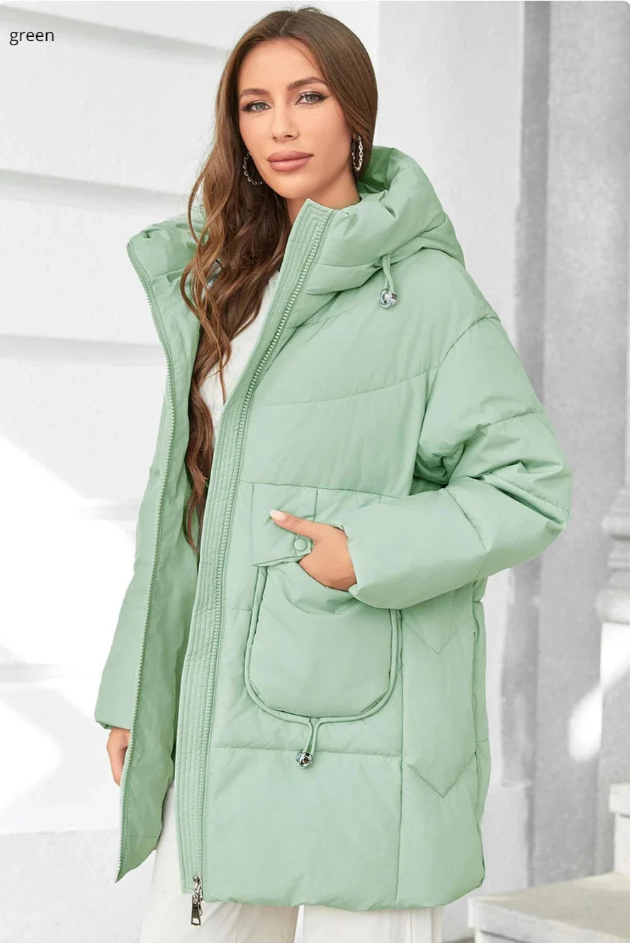 Fashion Hooded Parkas Plus Size