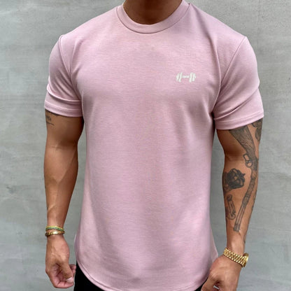 Men's Gym Short Sleeve T-Shirt - Bodybuilding Fitness Cotton Tees