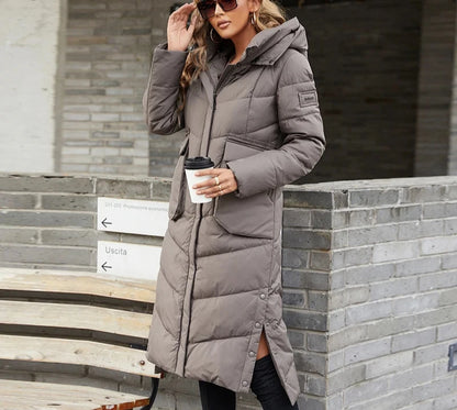 Women's Long Winter Parka – Windproof High-Quality