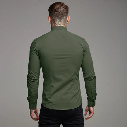 Fashion Long Sleeve Shirt Mens