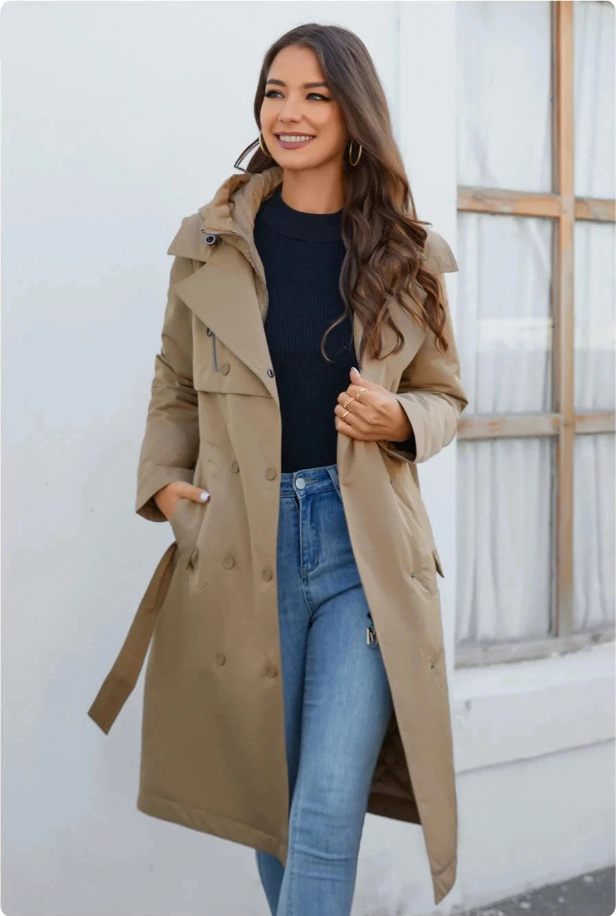 Elegant Long Women's Down Parka