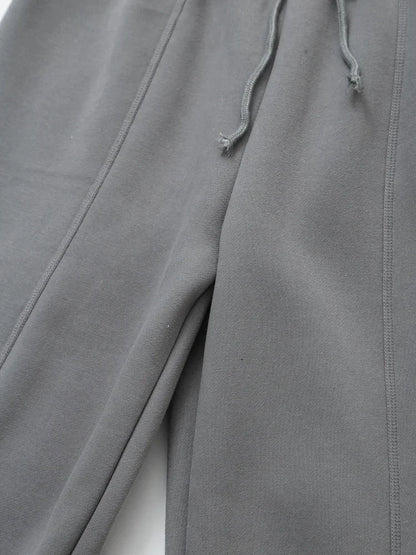 Hooded Zipper Coat & Wide-Leg Pants Suit - Casual Slim Fit