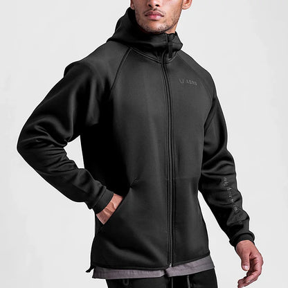 Men's Gym Hooded Zipper Sweatshirt