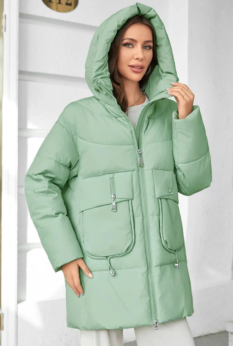 Fashion Hooded Parkas Plus Size