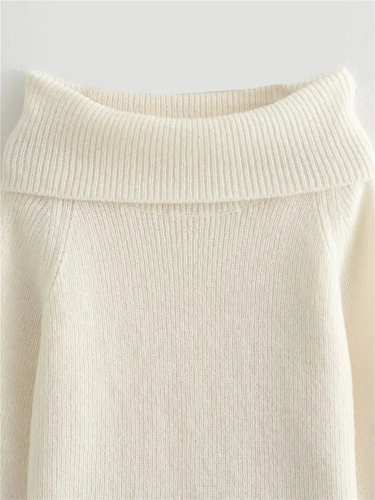 Cozy Knit Off-Shoulder Sweater