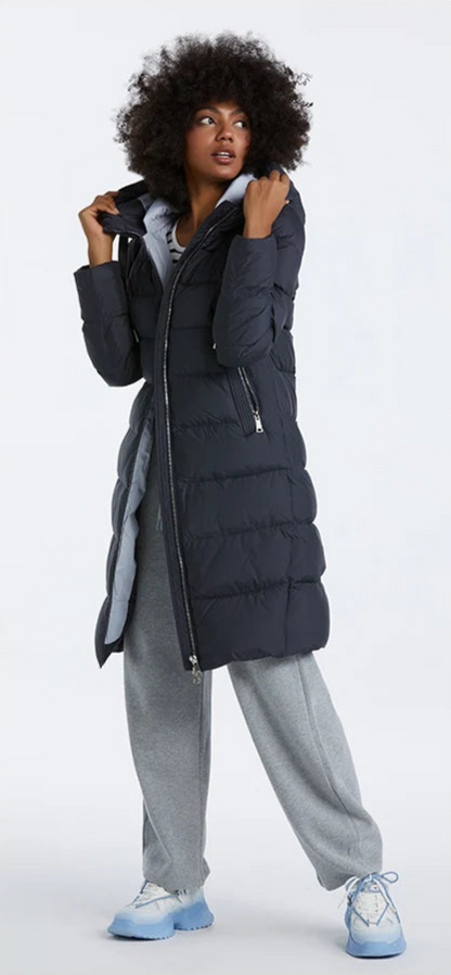 Elegant Hooded Winter Long Jacket for Women