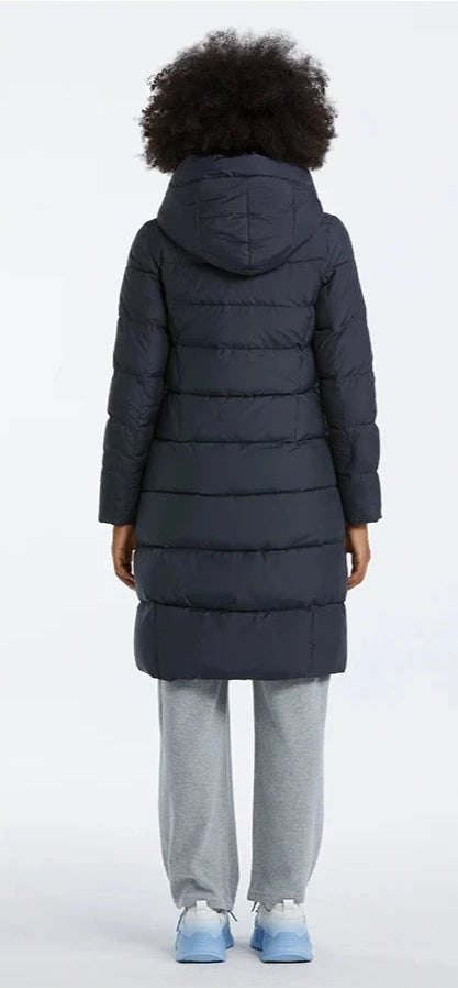 Elegant Hooded Winter Long Jacket for Women