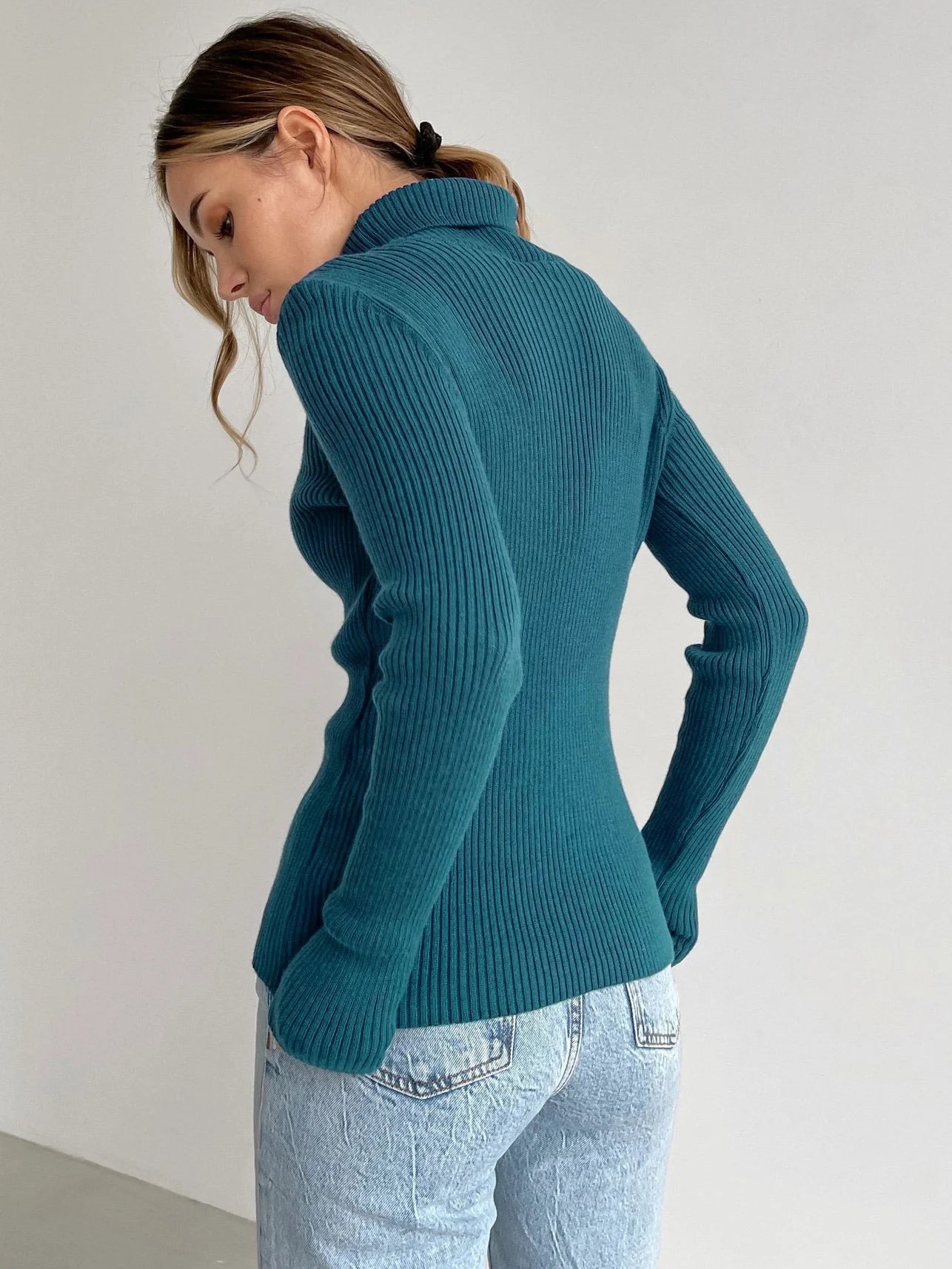 Essential Turtleneck Knit Sweater