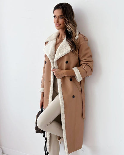 Plush Leather Double Wear Coat