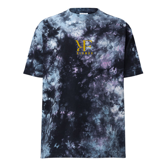 GLAMRO - T-shirt oversize effetto tie-dye.