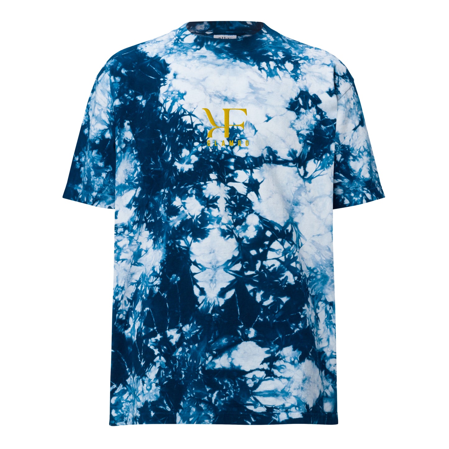 GLAMRO - T-shirt oversize effetto tie-dye.