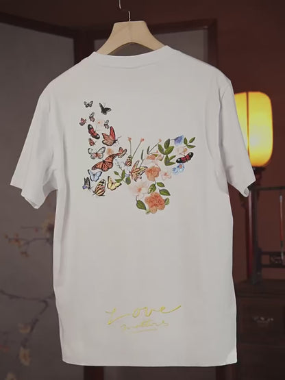 Summer Embroidery T-Shirt: Stylish Harajuku Butterfly Tees