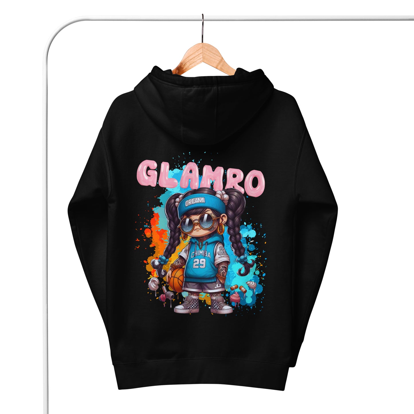 GLAMRO - Damen Oversize TrapHoodie